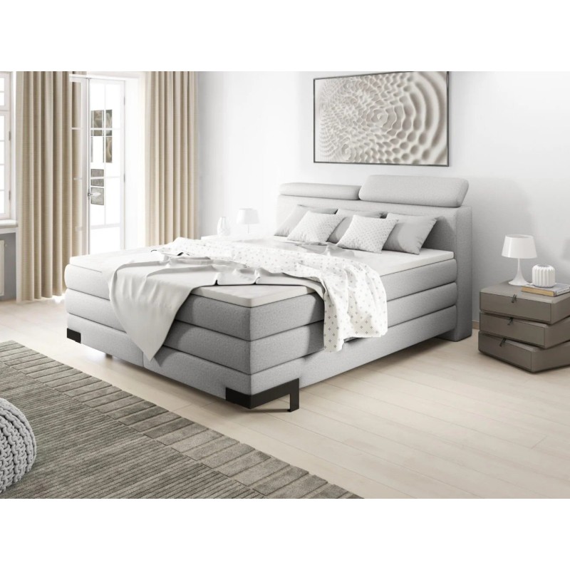 Łóżko kontynentalne Sandor z pojemnikiem