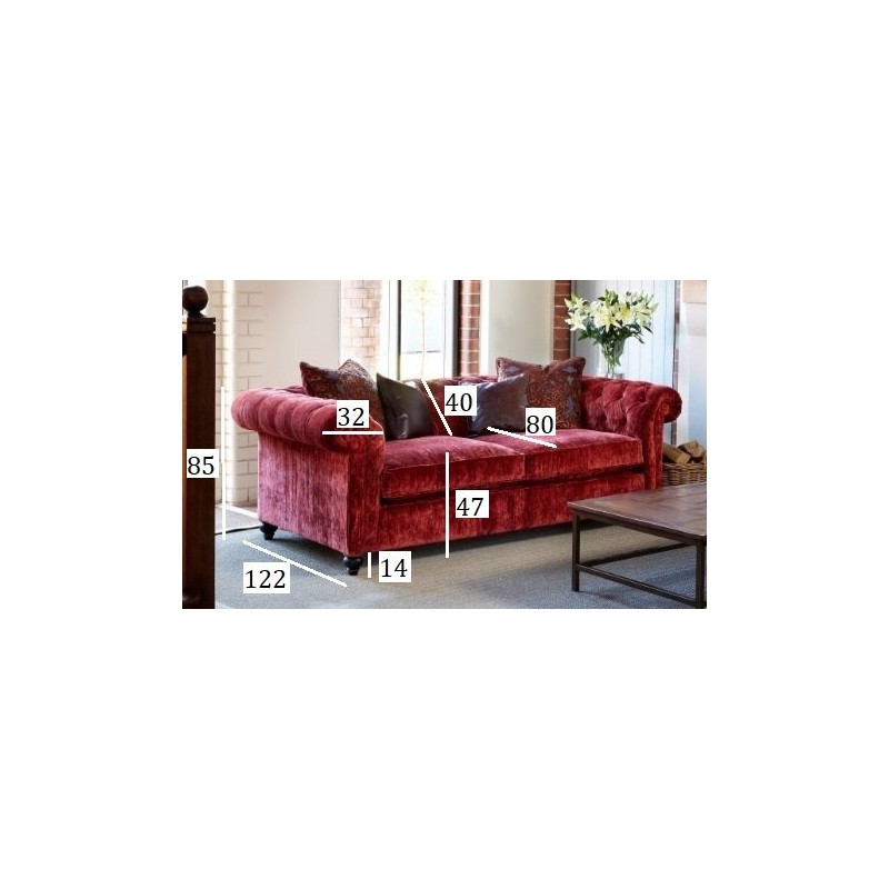 bordowa sofa chesterfield 