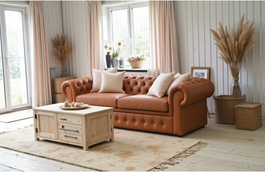 kanapa w stylu chesterfield 