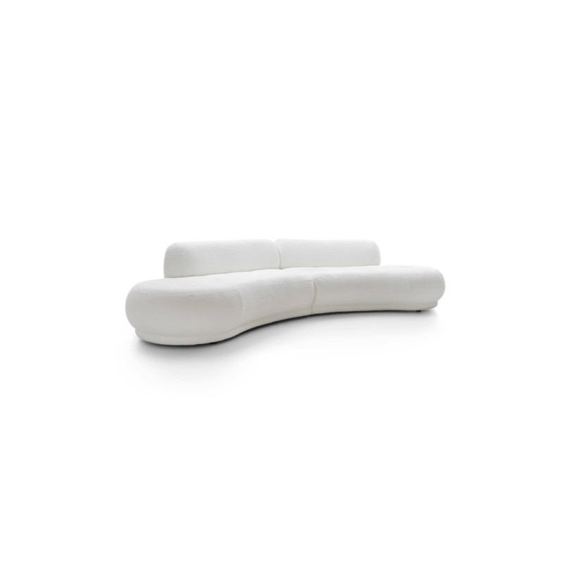 sofa w białym materiale