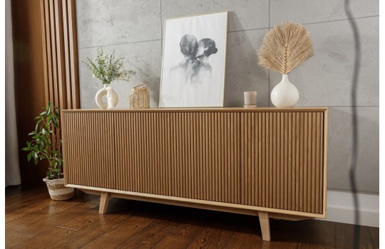 komoda z ryflowanymi frontami - Nordik