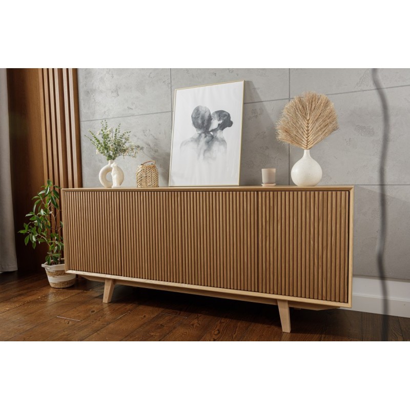 komoda z ryflowanymi frontami - Nordik