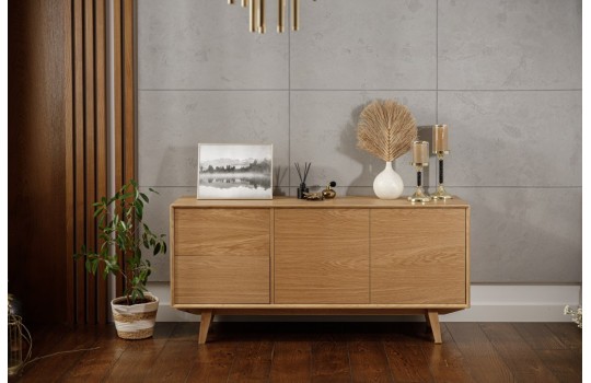 Dębowa fornirowana komoda - Skog