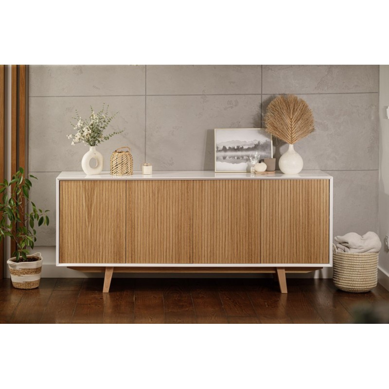 Komoda z ryflowanymi frontami - Aurora