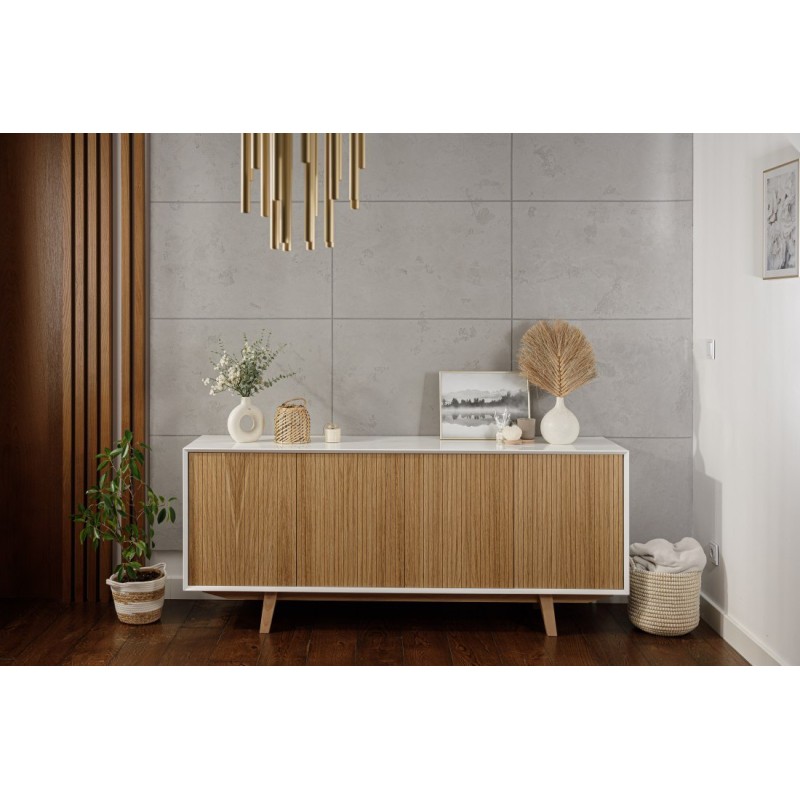 Komoda z ryflowanym frontem - Aurora