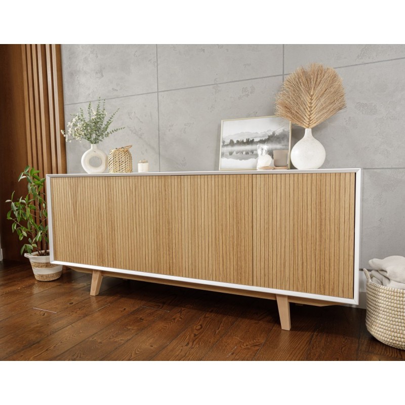 Komoda z lamelowanymi frontami - Aurora