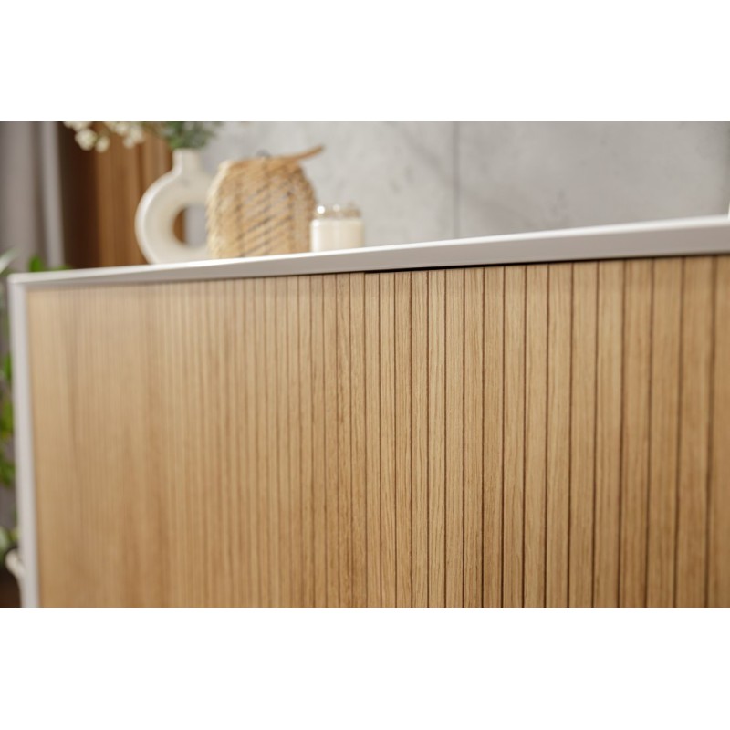 Komoda z frontami ryflowanymi - Aurora