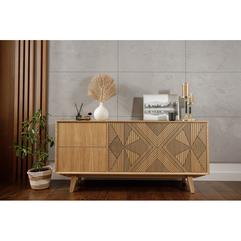 Komoda ryflowana designerska - Gran