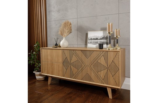 designerska komoda ryflowana - Gran