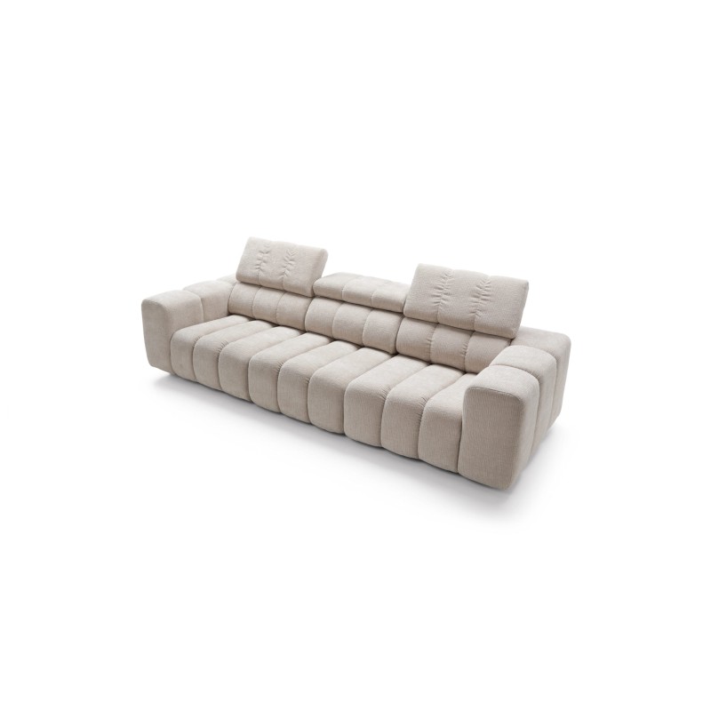 sofa w plecionej tkaninie 
