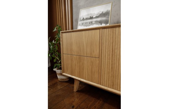 Fornirowana Komoda ryflowana - Myra