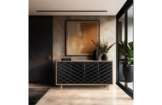 Czarna komoda - Skara