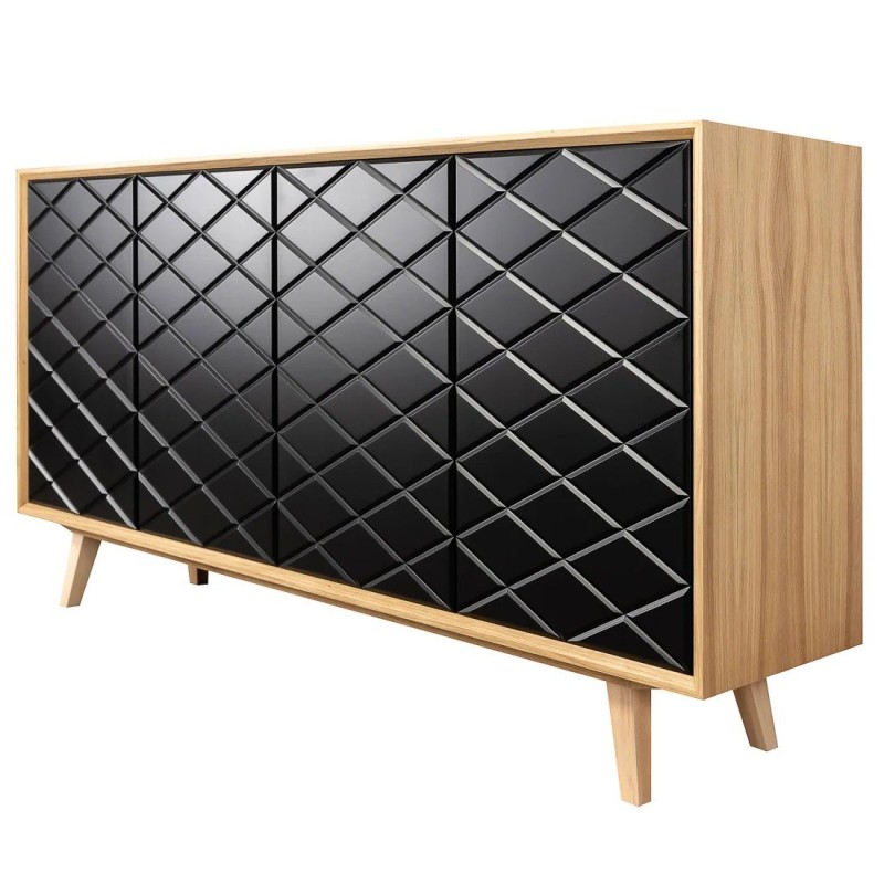 Czarna skandynawska komoda - Skara