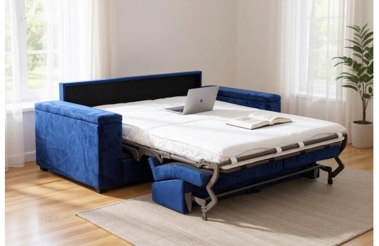 Sofa z włoskim stelażem i pojemnikami Toskania 208 cm