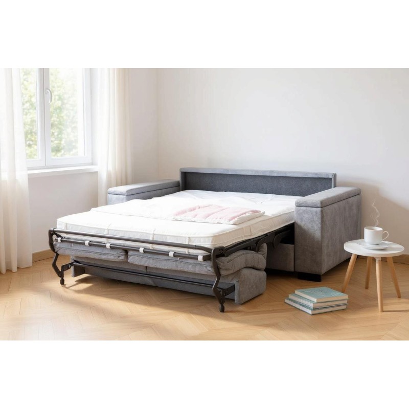 Sofa z włoskim stelażem i pojemnikami Toskania 208 cm