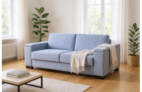 Sofa z włoskim stelażem i pojemnikami Toskania 208 cm