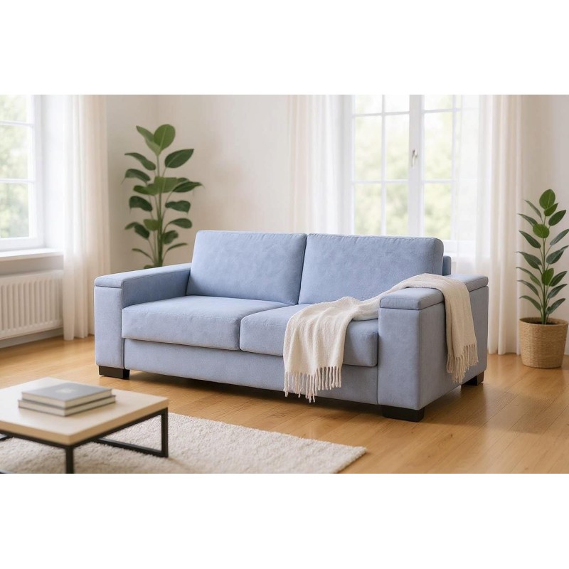 Sofa z włoskim stelażem i pojemnikami Toskania 208 cm