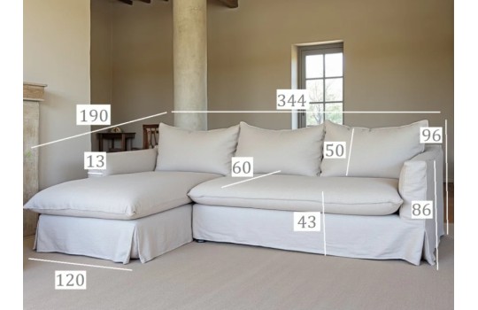 bardzo miękka sofa z pierzem 