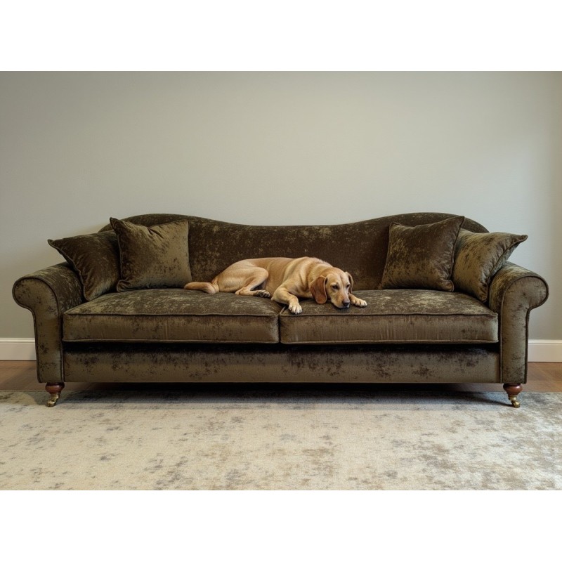 Brązowa sofa w stylu vintage Felis Brązowa sofa w stylu vintage Felis