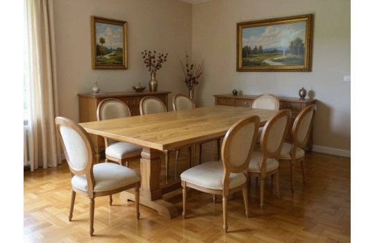 Stół rustykalny Aurelio z krzesłami Fabiano