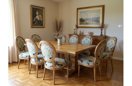 Stół rustykalny Aurelio z krzesłami Fabiano