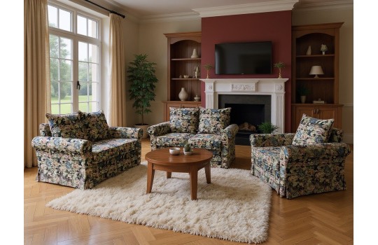 Elegancka sofa Aida Plus - z falbanką 