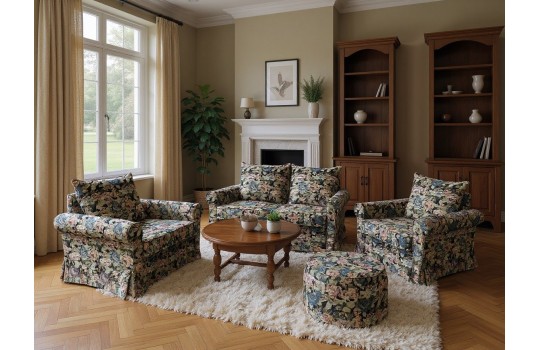 Elegancka sofa Aida Plus - z falbanką 