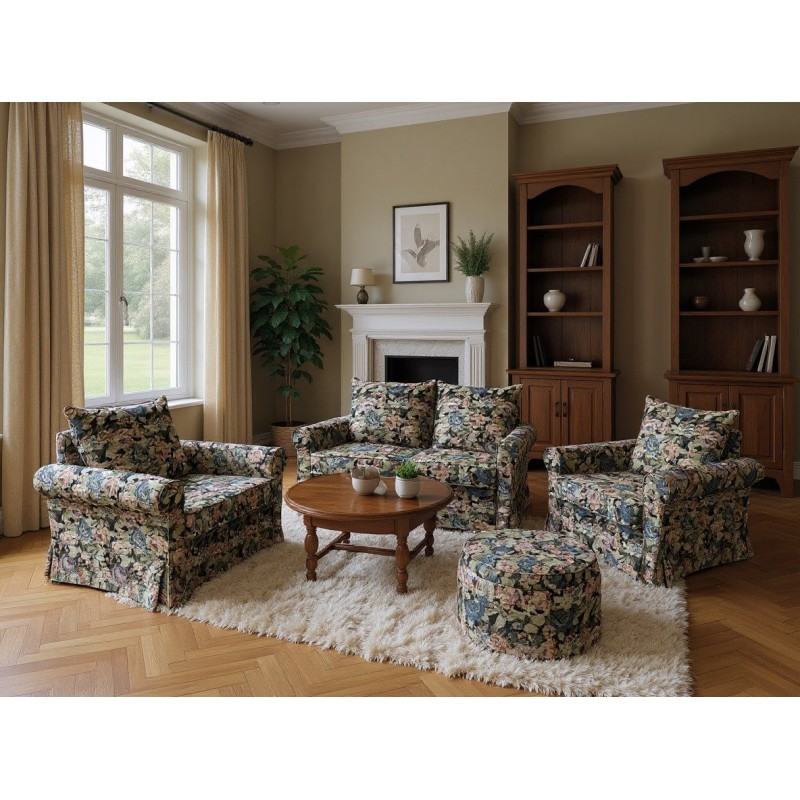 Elegancka sofa Aida Plus - z falbanką 