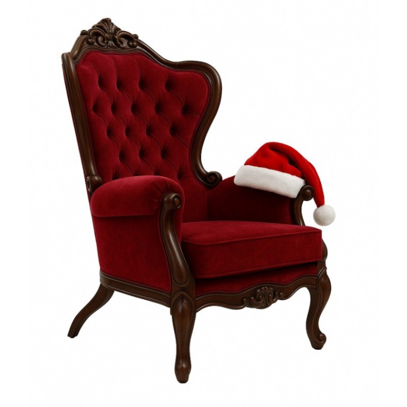 Fotel dla Mikołaja Naxos - świąteczny fotel 