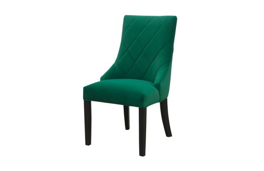 zielone krzesło w kratkę 