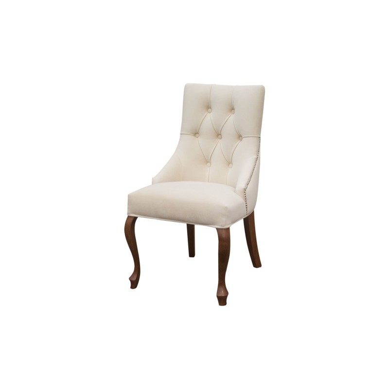 Stylowe krzesło na nóżkach ludwikowskich 