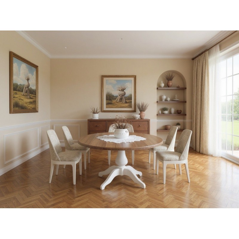 Rustykalny zestaw do jadalni: Stół Asta 