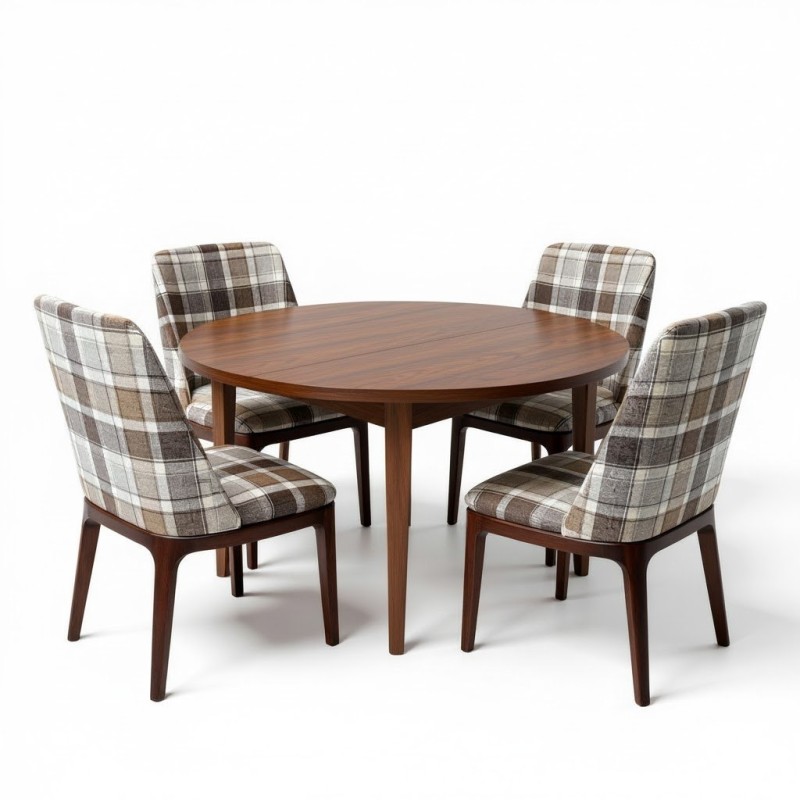 Okrągły dębowy stół Solaro