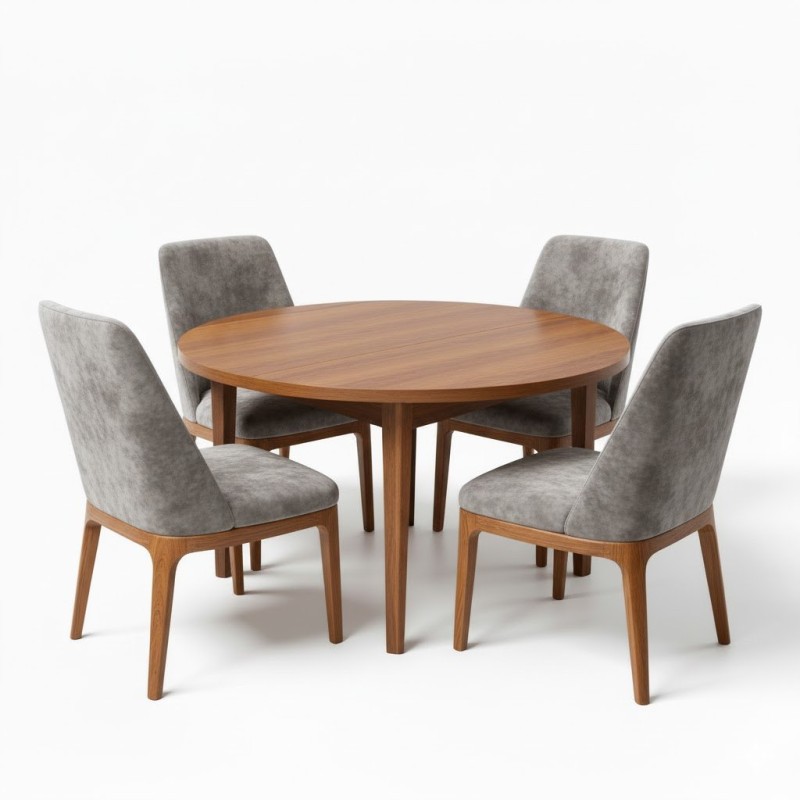 Okrągły stół Solaro z krzesłami 