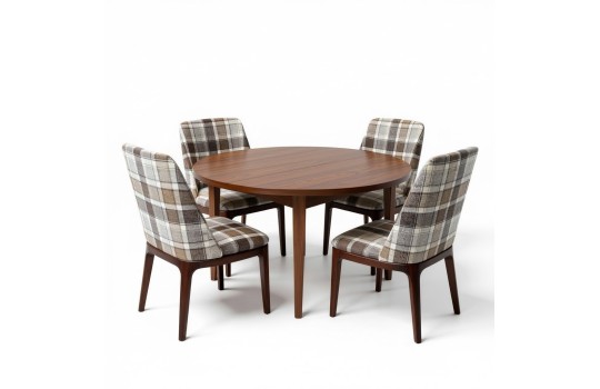 Okrągły dębowy stół Solaro