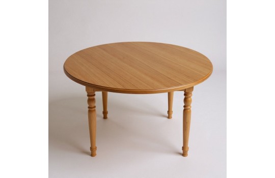 Okrągły stół dębowy rustykalny Lumaro