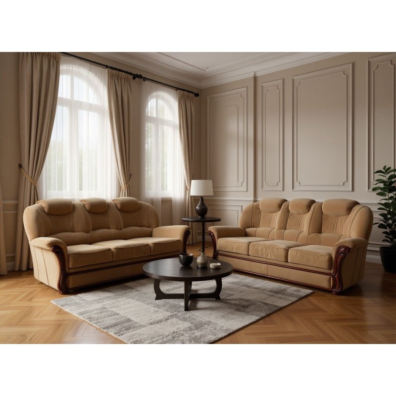 Zestaw sof Regan w stylu vintage 3+3