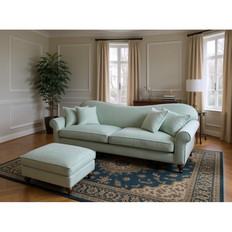 sofa w miętowym kolorze felis 