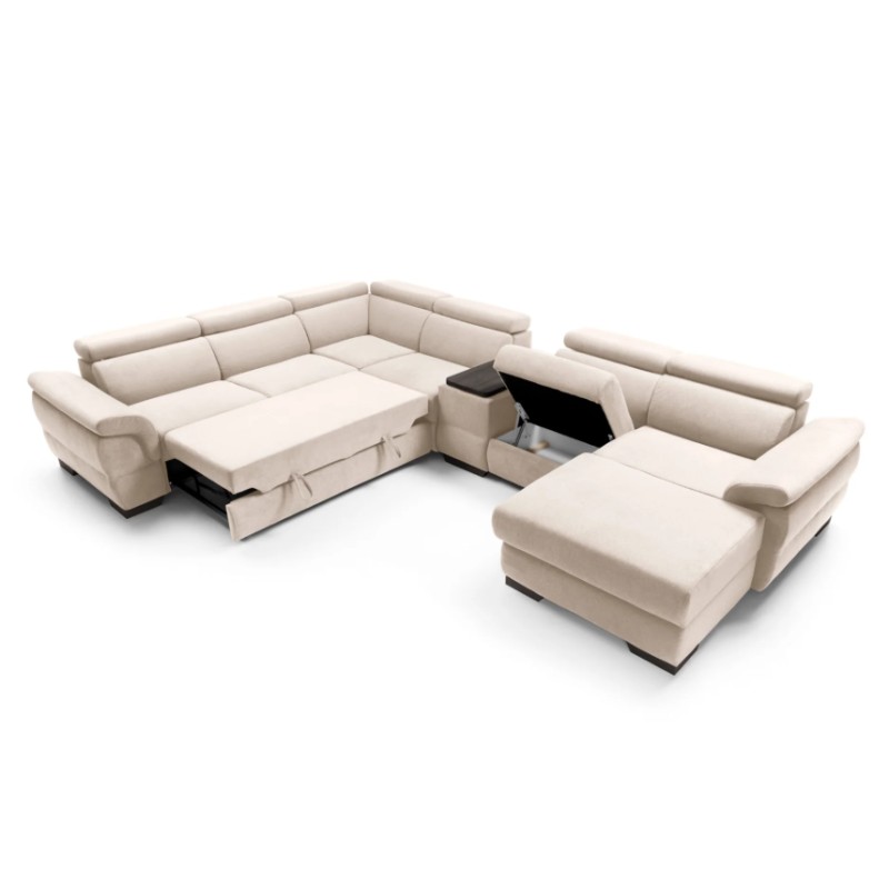 narożnik rozkładany ze schowkiem 