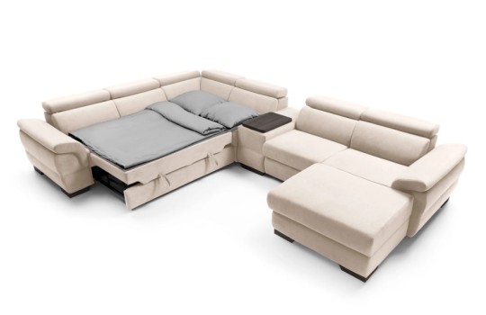 sofa z funkcją spania dla gości 