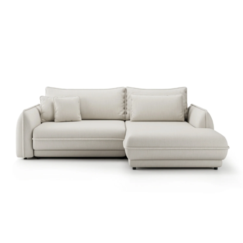 narożnik w jasnym materiale 