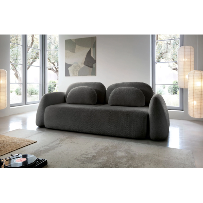 grafitowa sofa do salonu 