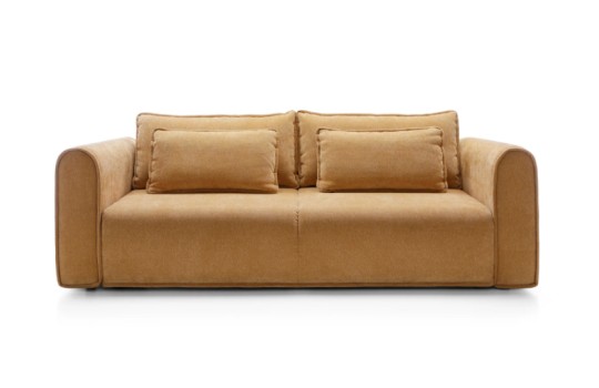 żółta sofa do salonu 