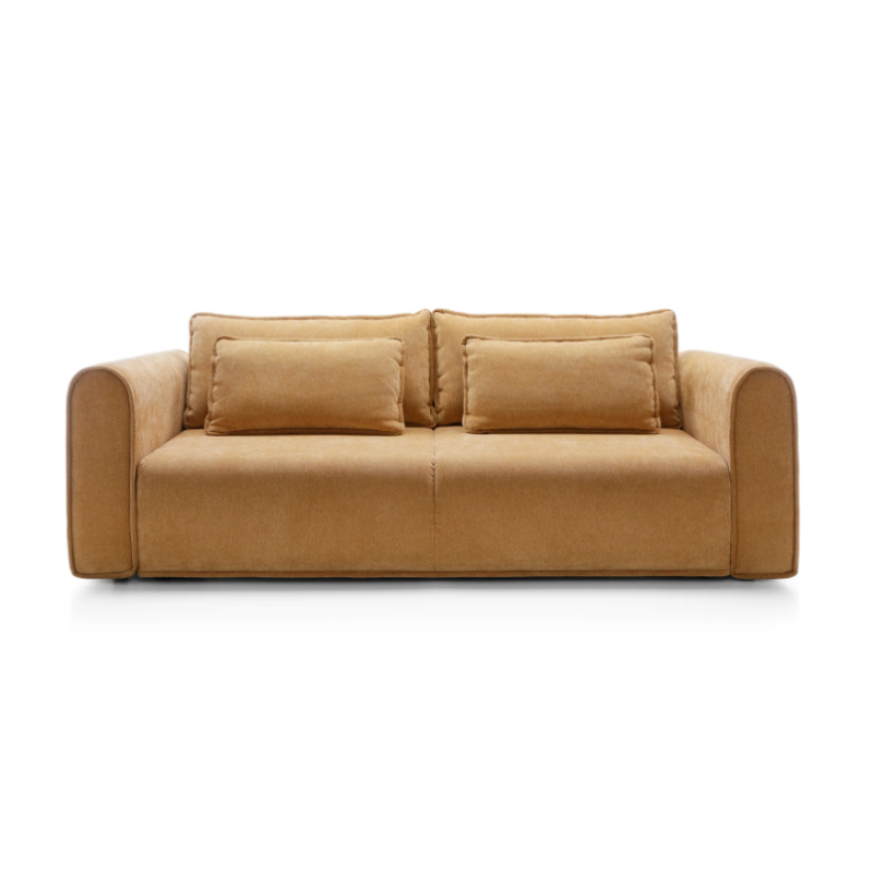 żółta sofa do salonu 