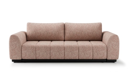 sofa w plecionej tkaninie