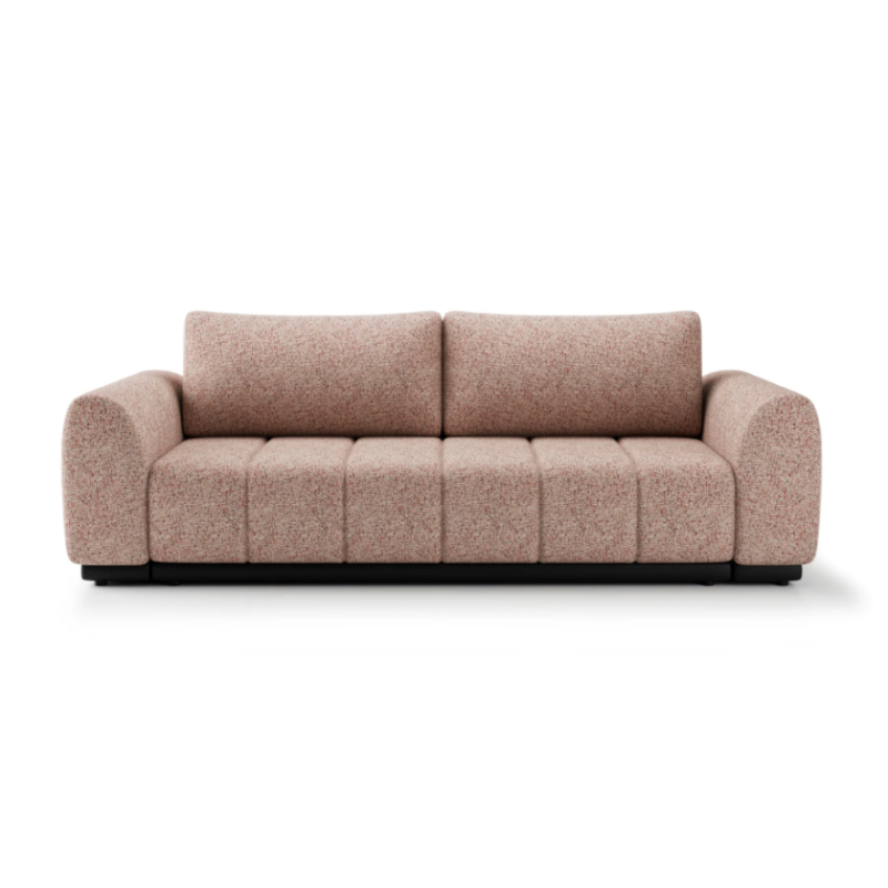 sofa w plecionej tkaninie