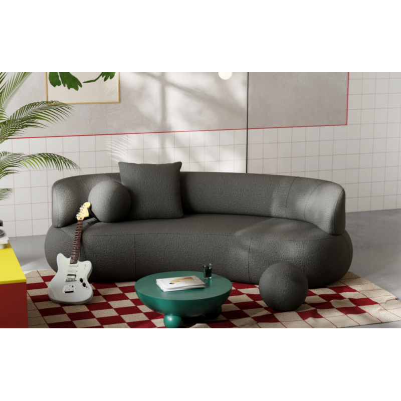 ciemna sofa modułowa 