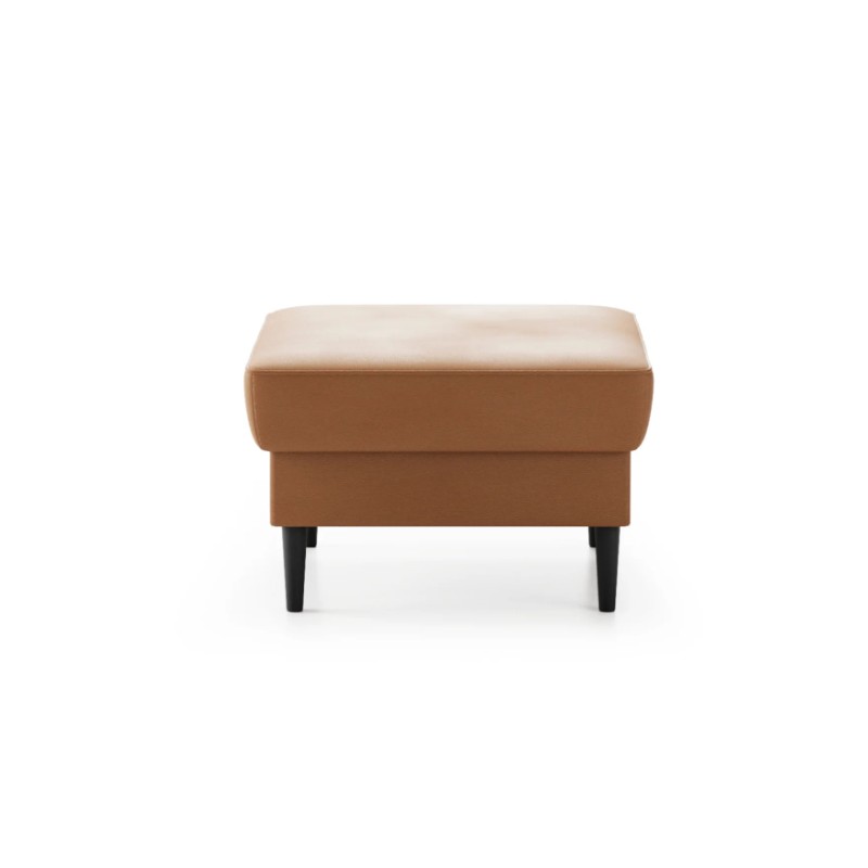 Pufa w rudym kolorze 