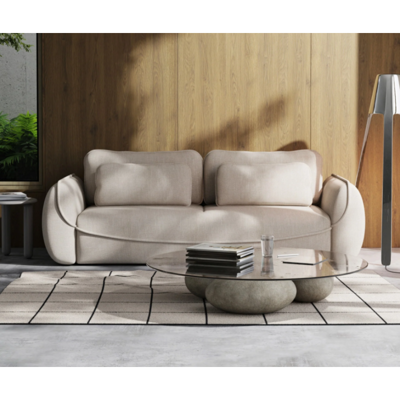 duża sofa z poduszkami