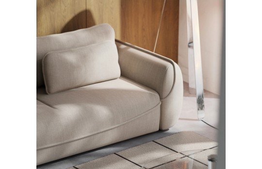 sofa z grubą lamówką